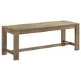 thumbnail image 1 of Scottsdale Wood Trestle Base Dining Bench Washed Brown, 1 of 7