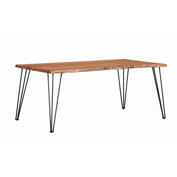 Coaster Sherman 71-inch Live Edge Dining Table, Natural Acacia