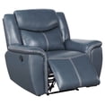 thumbnail image 1 of Sloane Upholstered Padded Arm Recliner Chair Blue, 1 of 9