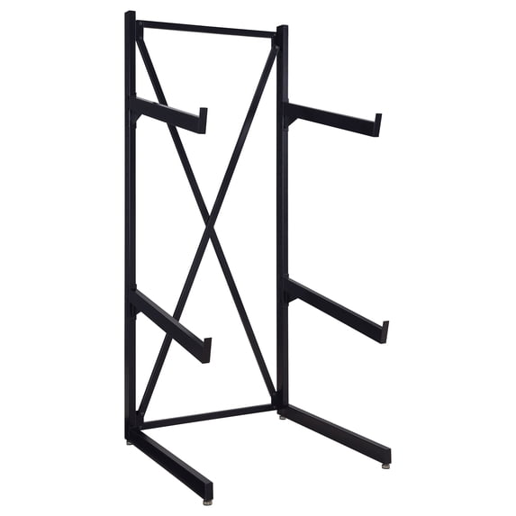Coaster Heavy-Duty Metal Sofa Bed Rack in Black for Living Room ...