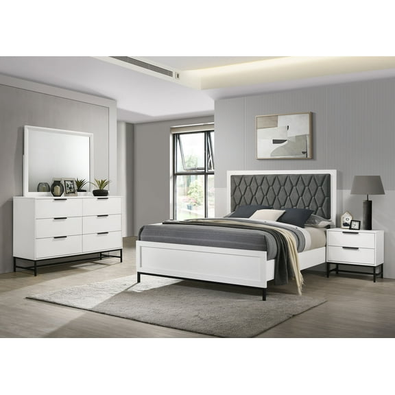 Sonora 4-piece Eastern King Bedroom Set White