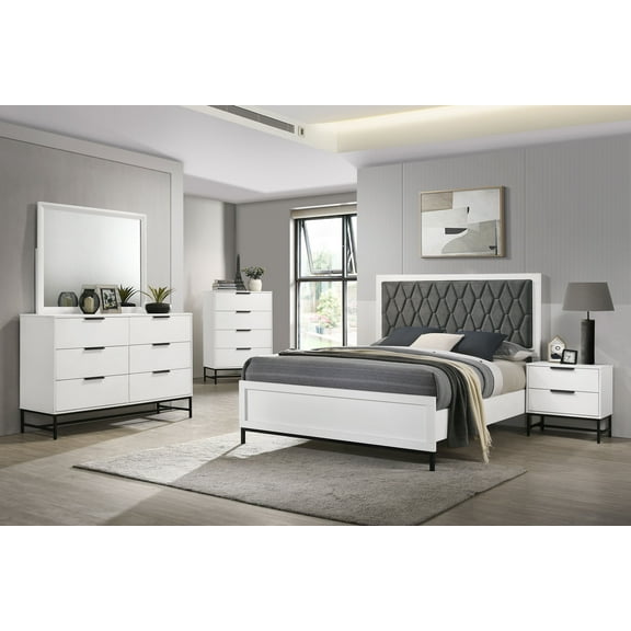 Sonora 5-piece Eastern King Bedroom Set White