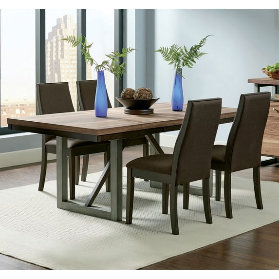 Coaster Spring Creek 5-Piece Rectangular Dining Table Set, Chocolate