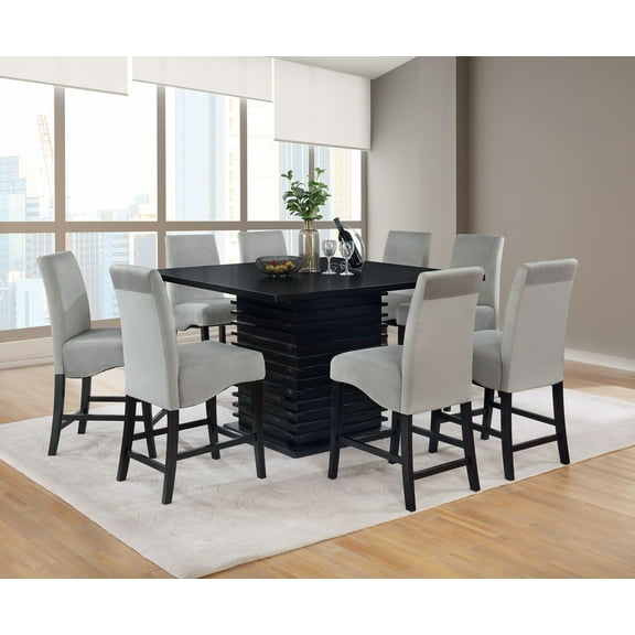 Stanton 9-piece Square Counter Height Dining Table Set Grey