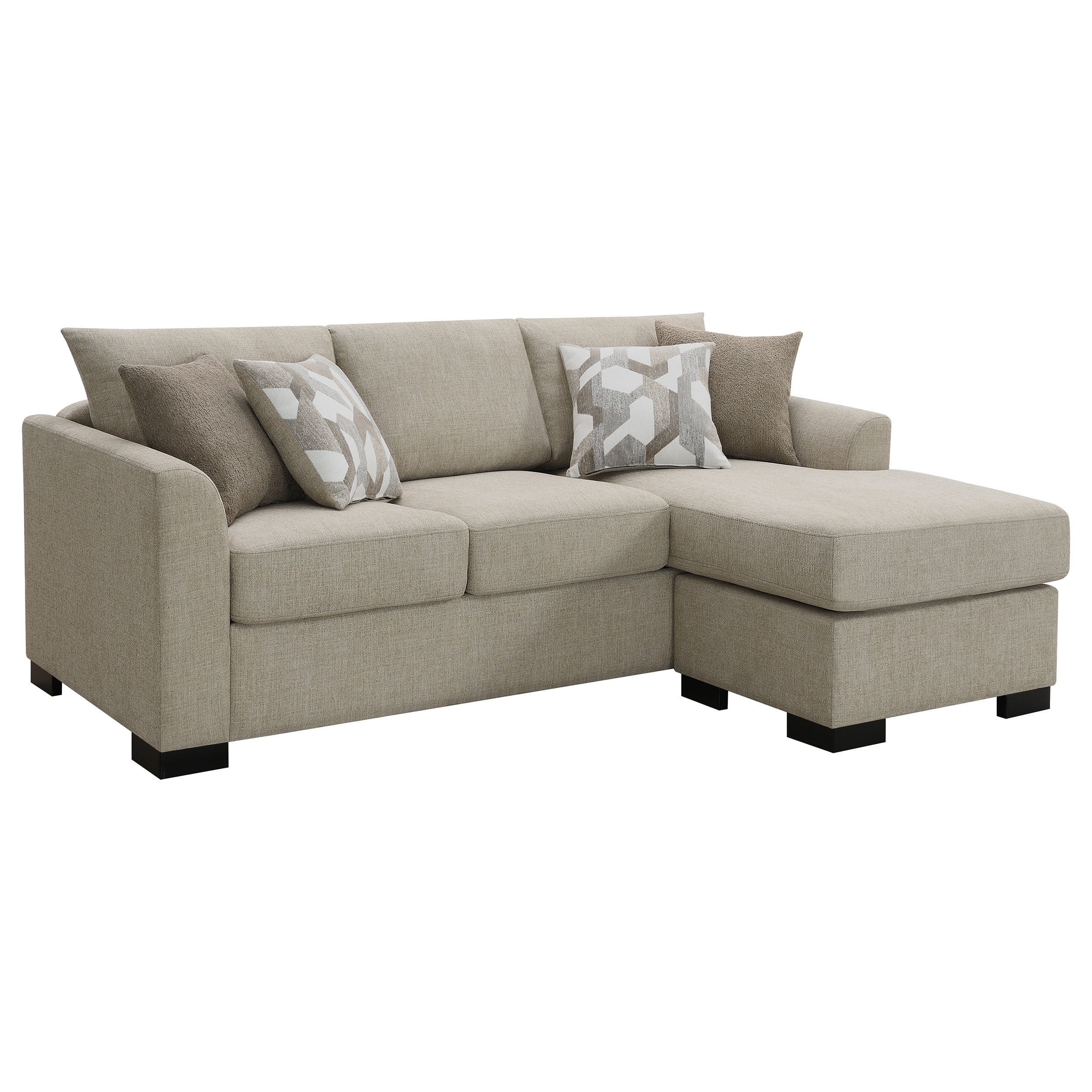 Storey Upholstered Sleeper Sectional Chaise Sofa Camel - Walmart.com
