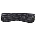 thumbnail image 1 of Sycamore Upholstered Power Reclining Sectional Sofa Grey, 1 of 12