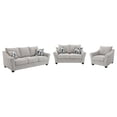thumbnail image 1 of Tomkins 3-piece Boucle Upholstered Sofa Set Light Grey, 1 of 20