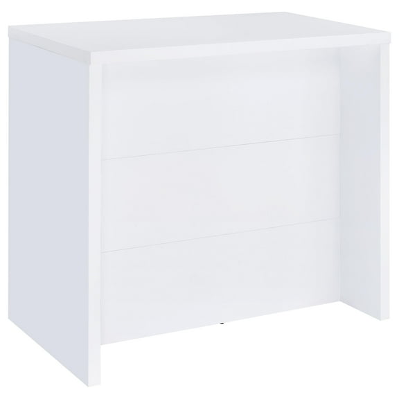 Topanga Engineered Wood Freestanding Home Bar White