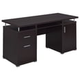 thumbnail image 1 of Tracy 55-inch 2-drawer Office Computer Desk Cappuccino, 1 of 12
