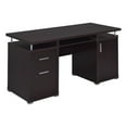 thumbnail image 1 of Tracy 55-inch 2-drawer Office Computer Desk Cappuccino, 1 of 12