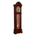 thumbnail image 1 of Coaster Diggory Brown Red and Clear Grandfather Clock, 1 of 11