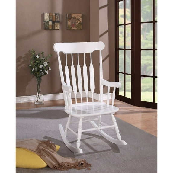 Gina Back Rocking Chair White