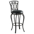 thumbnail image 1 of Adamsville Upholstered Swivel Bar Stool Black, 1 of 3