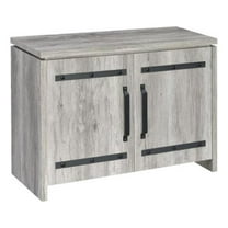Enoch 2-door Engineered Wood Accent Cabinet Grey Driftwood