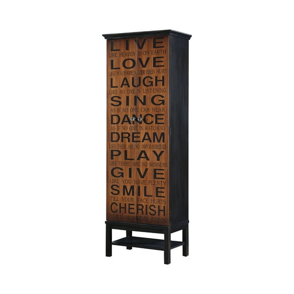 Coaster Transitional Wood 2-Door Accent Storage Cabinet in Brown