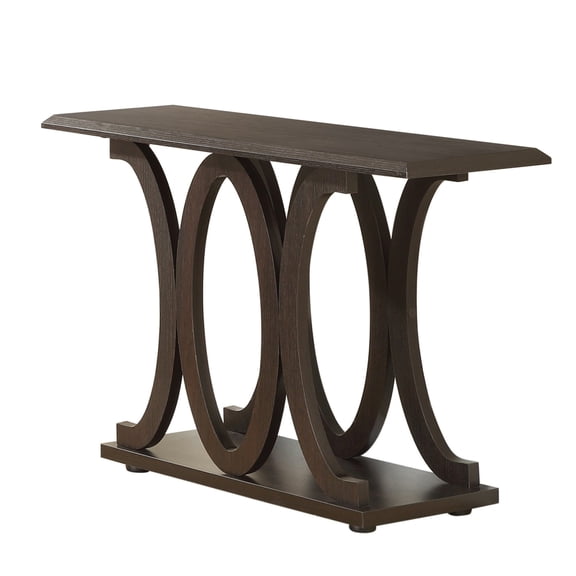 Shelly C-shaped Base Sofa Table Cappuccino