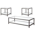 thumbnail image 1 of Trini 3-piece Coffee and End Table Set Black Nickel, 1 of 6