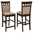 thumbnail image 1 of Gabriel Closed Back Counter Chair Cappuccino (Set of 2), 1 of 11