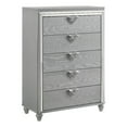 thumbnail image 1 of Coaster Veronica 5-drawer Wood Rectangular Bedroom Chest in Light Silver, 1 of 15