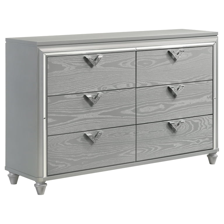 walmart silver dresser Uforic 7-Drawer Fabric Dresser for Adults, Light Gray Storage Chest with Steel Frame for Closet