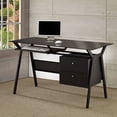 thumbnail image 1 of Weaving 2-drawer Computer Desk Black, 1 of 5