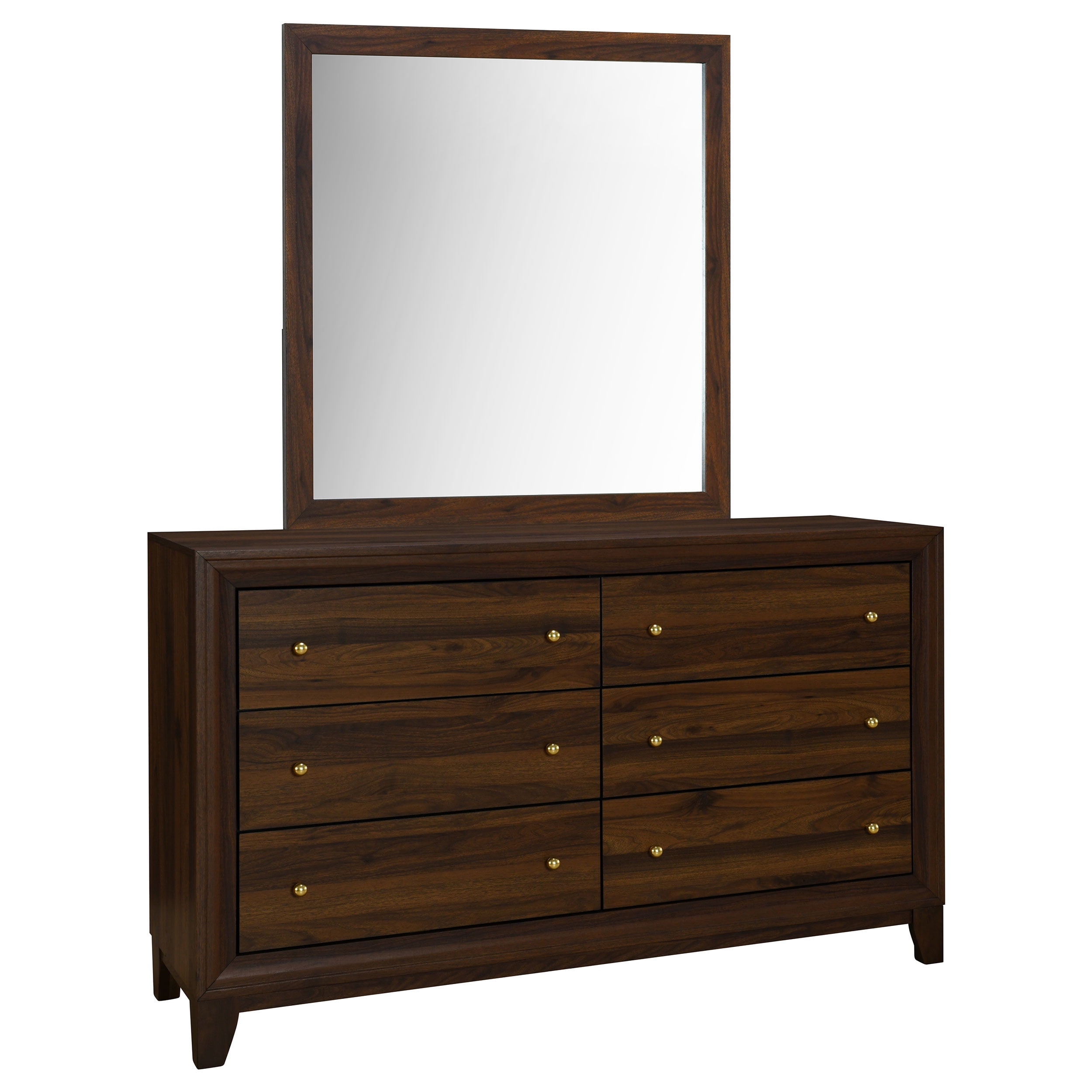 Welsley - 6-Drawer Dresser and Mirror