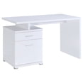 thumbnail image 1 of Irving 47-inch 2-drawer Office Computer Desk White, 1 of 12
