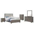 thumbnail image 1 of Wright 5-piece Queen Bedroom Set Brown Oak, 1 of 20