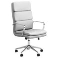 thumbnail image 1 of Coaster Ximena Upholstered Adjustable High Back Office Chair White, 1 of 5