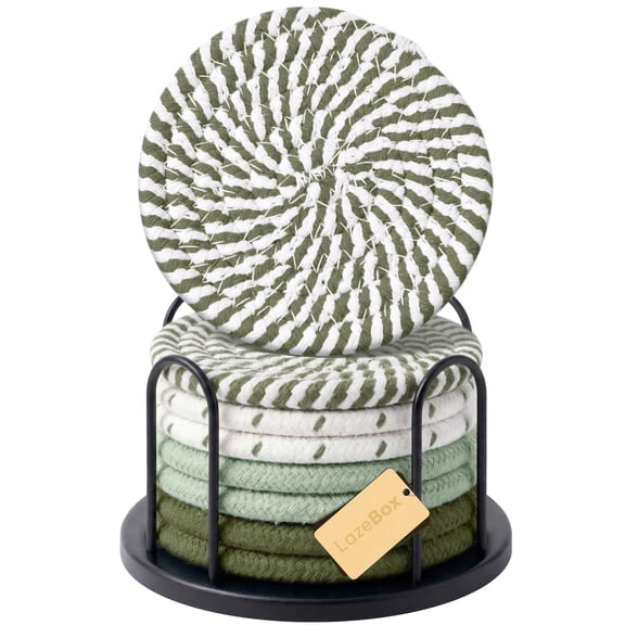 Coasters for Drinks, 4 Inch Large Coasters for Coffee Table, Tabletop Protection for Hot & Cold Drinks, Versatile Coasters for Home Decor, Non-Slip & Easy to Clean, Coffee