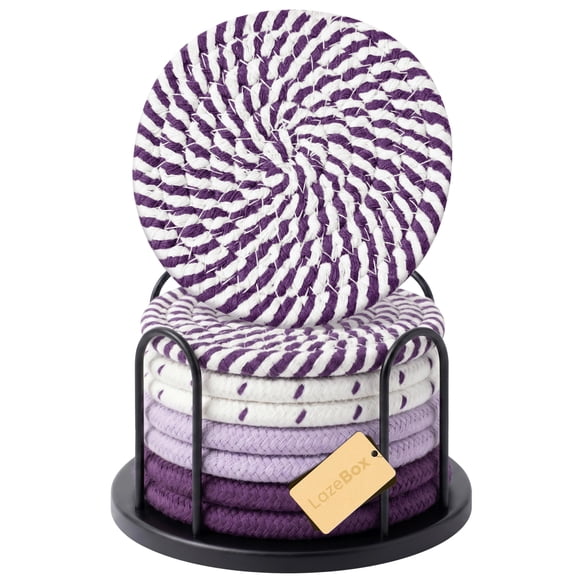 Coasters for Drinks, 4 Inch Large Coasters for Coffee Table, Tabletop Protection for Hot & Cold Drinks, Versatile Coasters for Home Decor, Non-Slip & Easy to Clean, Coffee