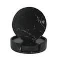 thumbnail image 1 of Coasters for Drinks with Holder, Absorbent Coaster Set of 6, PU Leather Drinks Coasters for Any Tabletop Waterproof and Heatproof Protection,Suitable for Kinds of Cups, 1 of 5