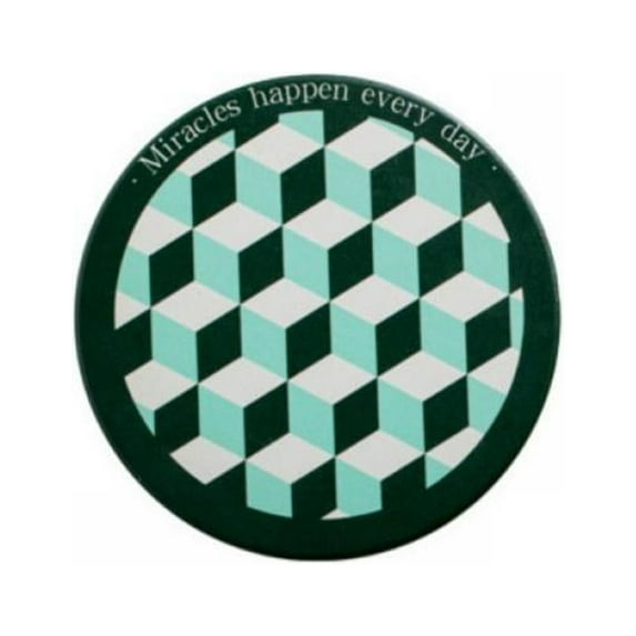 Coasters for Drinks,Round Absorbent Ceramic Insulation Coasters Set of 4 with Cork Base,Funny Drink Coasters for Cold Drinks Wine Mugs and Cups Tabletop Protection,4 Inches,Checkerboard Grid