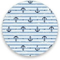 thumbnail image 1 of Coasters for Drinks Set of 2 Pieces Absorbent Ceramic Coasters with Cork Base, Anchor and Marine Stripes Coffee Coaster Great Gift for Table, Kitchen, Home Decor Cup Coasters, 1 of 5