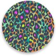 thumbnail image 1 of Coasters for Drinks Set of 2 Pieces Absorbent Ceramic Coasters with Cork Base, Leopard Print Background Coffee Coaster Great Gift for Table, Kitchen, Home Decor Cup Coasters, 1 of 5