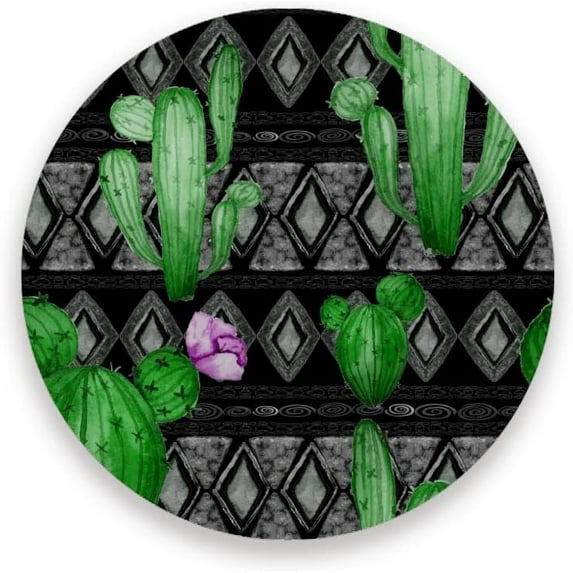 Coasters for Drinks Set of 4 Pieces Absorbent Ceramic Coasters with Cork Base, Cactus Watercolor Painting Coffee Coaster Great Gift for Table, Kitchen, Home Decor Cup Coasters