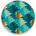 thumbnail image 1 of Coasters for Drinks Set of 4 Pieces Absorbent Ceramic Coasters with Cork Base, Christmas Tree Background Coffee Coaster Great Gift for Table, Kitchen, Home Decor Cup Coasters, 1 of 5