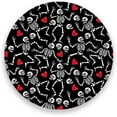 thumbnail image 1 of Coasters for Drinks Set of 4 Pieces Absorbent Ceramic Coasters with Cork Base, Valentine's Day Dancing Skeleton Coffee Coaster Great Gift for Table, Kitchen, Home Decor Cup Coasters, 1 of 5