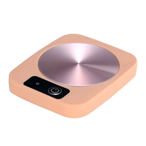 Coasters For Drinks, Warmer For Auto Shut Off Cup Warmer For Office Electric Tea Beverage Warmer For Milk Teapot Candle Wax With Tempered Glass Heating Plate And Metal Body