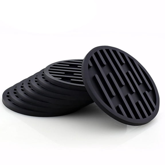 Coasters Tea Cup Mat Table Pad Round Silicone Heat Resistant Drink Coffee Mug Green YIWEI