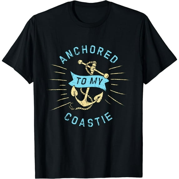 Coastie Wife US Coast Guard USCG - Anchored To T-Shirt