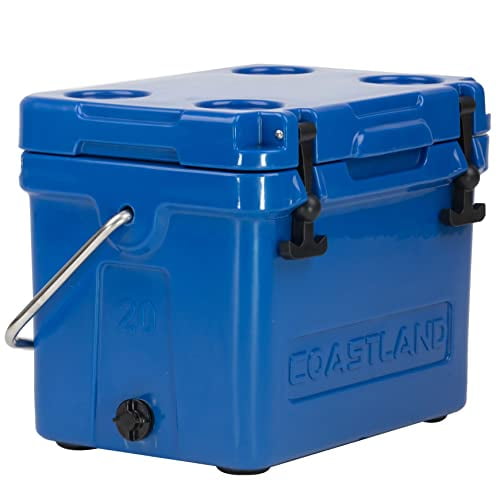 Coastland Bay Series Cooler Premium Everyday Use Insulated Rotomolded Cooler, Small Ice Chest for Tight Spaces, Soccer Games, & Tailgates