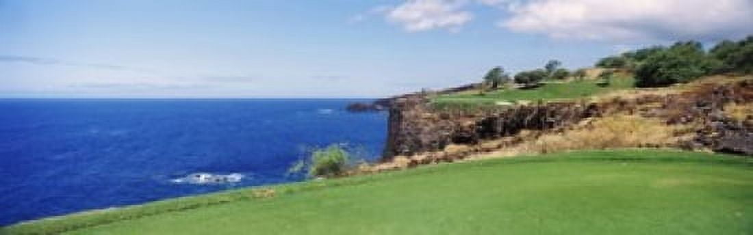 Coastline Black Rock Kaanapali Maui Hawaii USA Canvas Art - Panoramic Images (18 x 6)