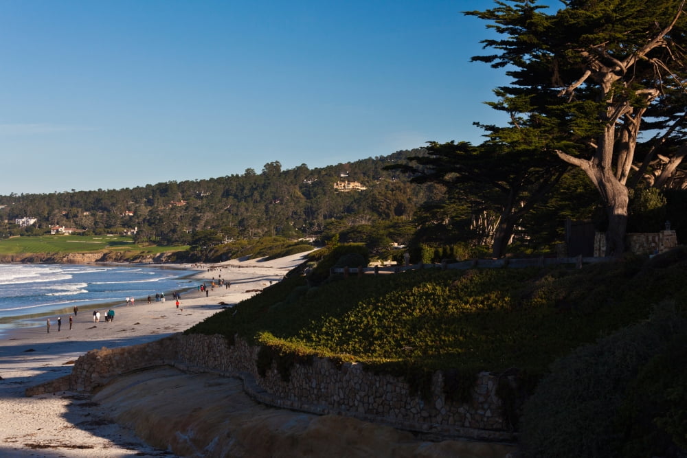 Coastline Carmel Beach Carmel-By-The-Sea California USA Canvas Art - Panoramic Images (27 x 9)