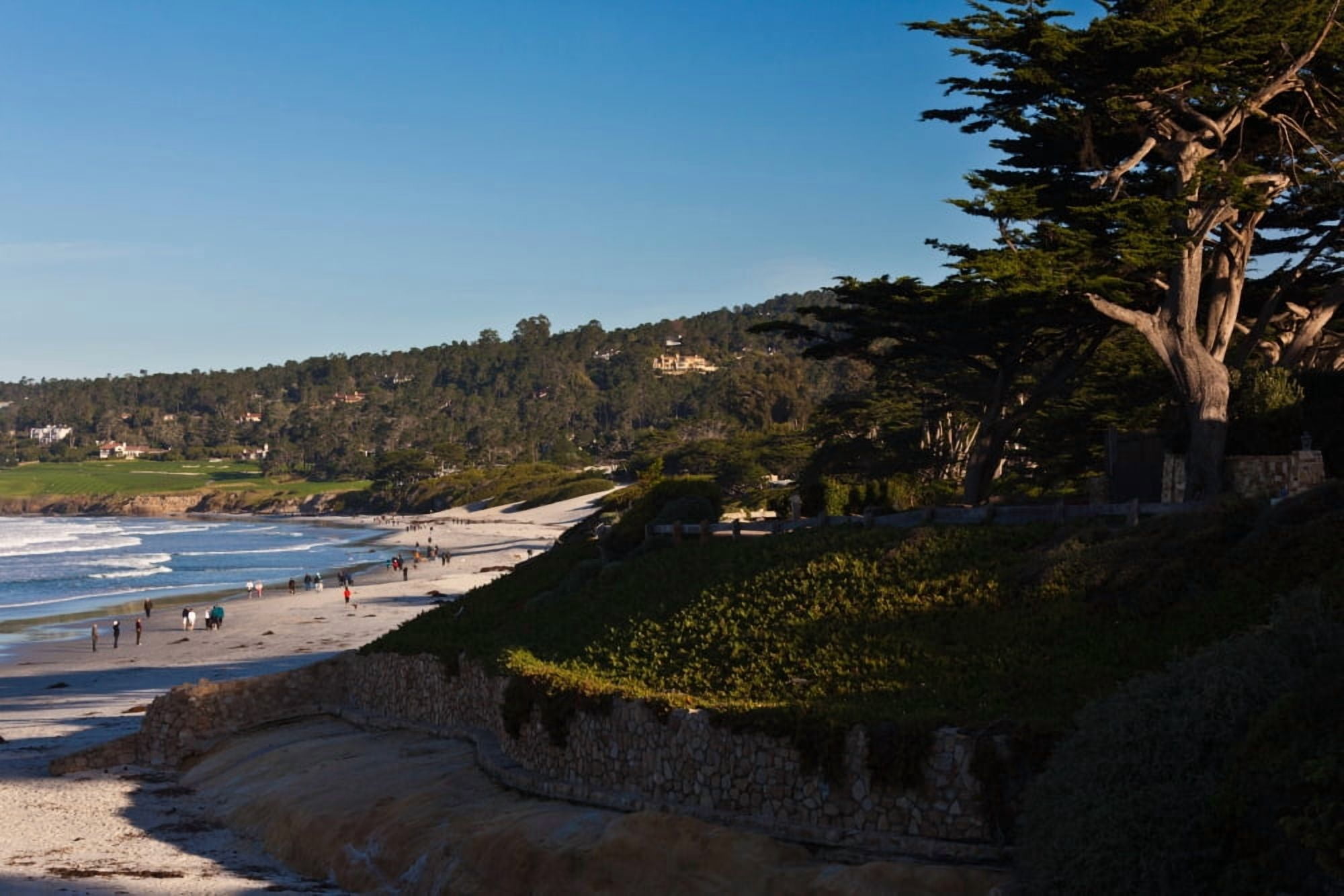 Coastline Carmel Beach Carmel-By-The-Sea California USA Canvas Art - Panoramic Images (36 x 12)