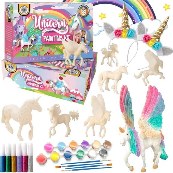Coastline Craft STEM-Accredited Unicorn Painting Kit for Kids - Creative Paint Activities for Kids