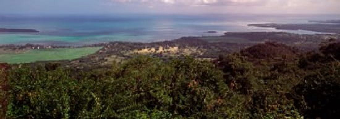 Coastline Mauritius Island Mauritius Canvas Art - Panoramic Images (36 x 13)
