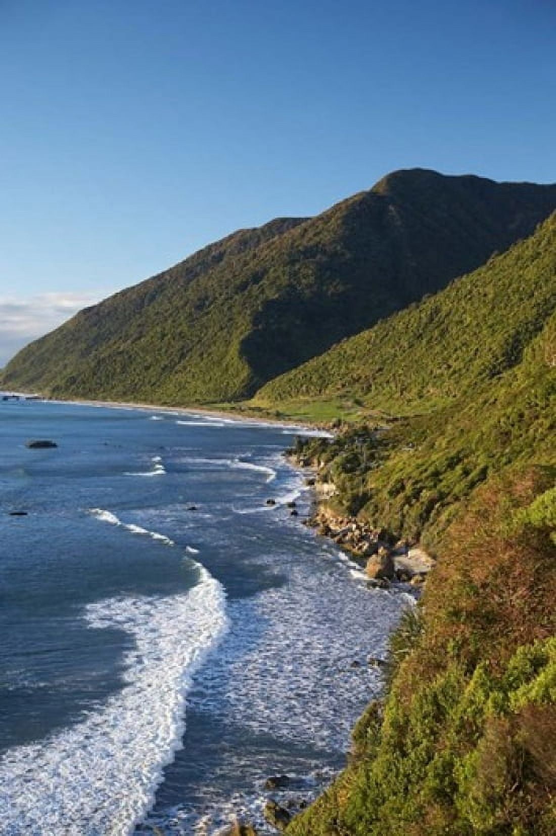 Coastline Twelve Mile Bluff South Island New Zealand Canvas Art - David Wall DanitaDelimont (24 x 35)