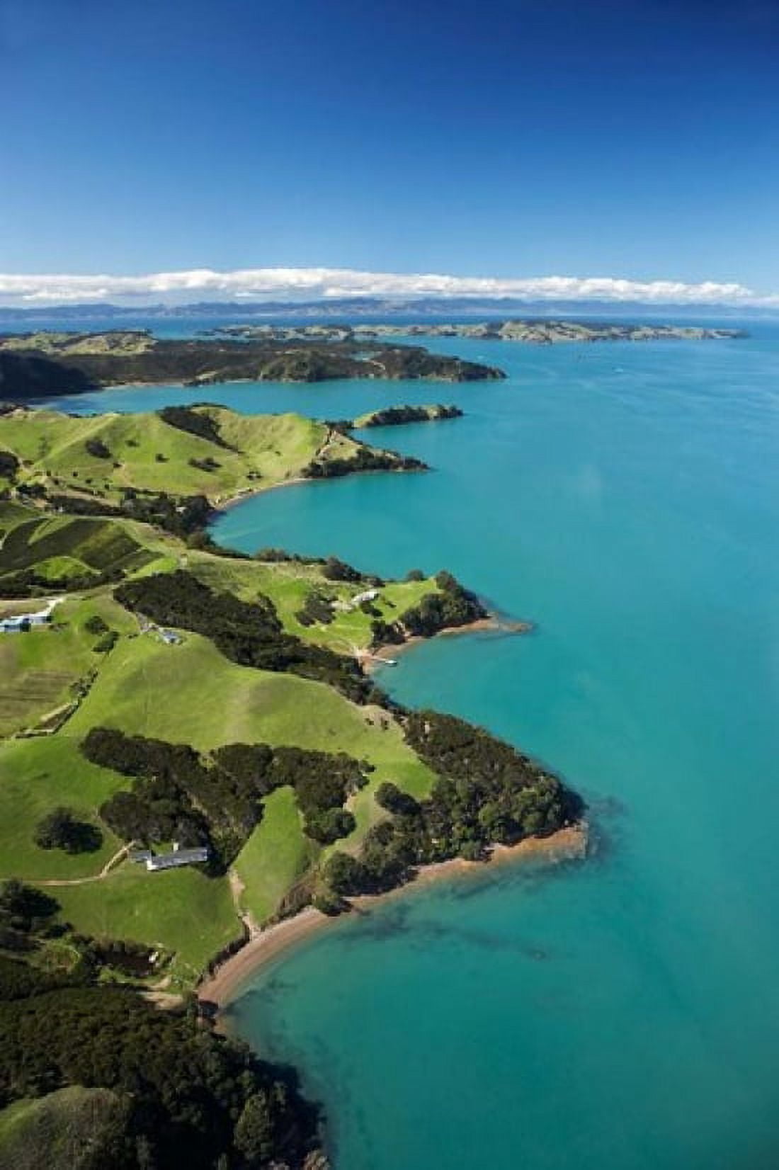Coastline Waiheke Island Auckland New Zealand Canvas Art - David Wall DanitaDelimont (23 x 34)