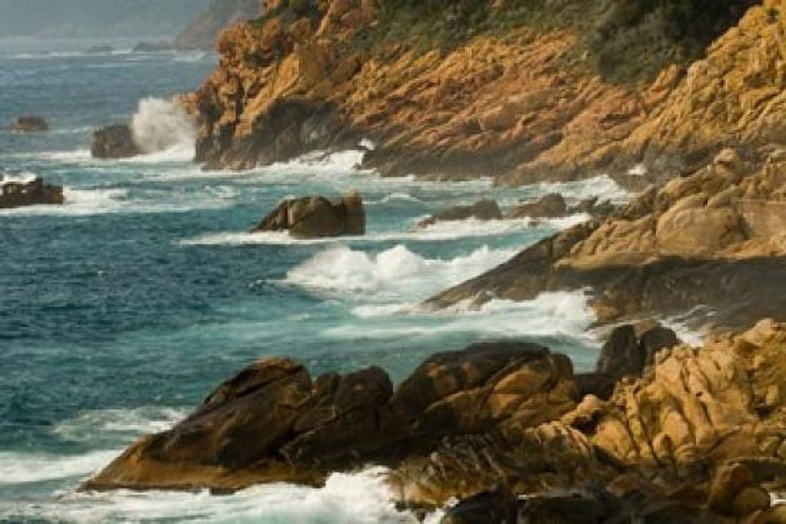 Coastline of Golfe de Porto Porto Corsica France Canvas Art - Trish Drury DanitaDelimont (36 x 24)
